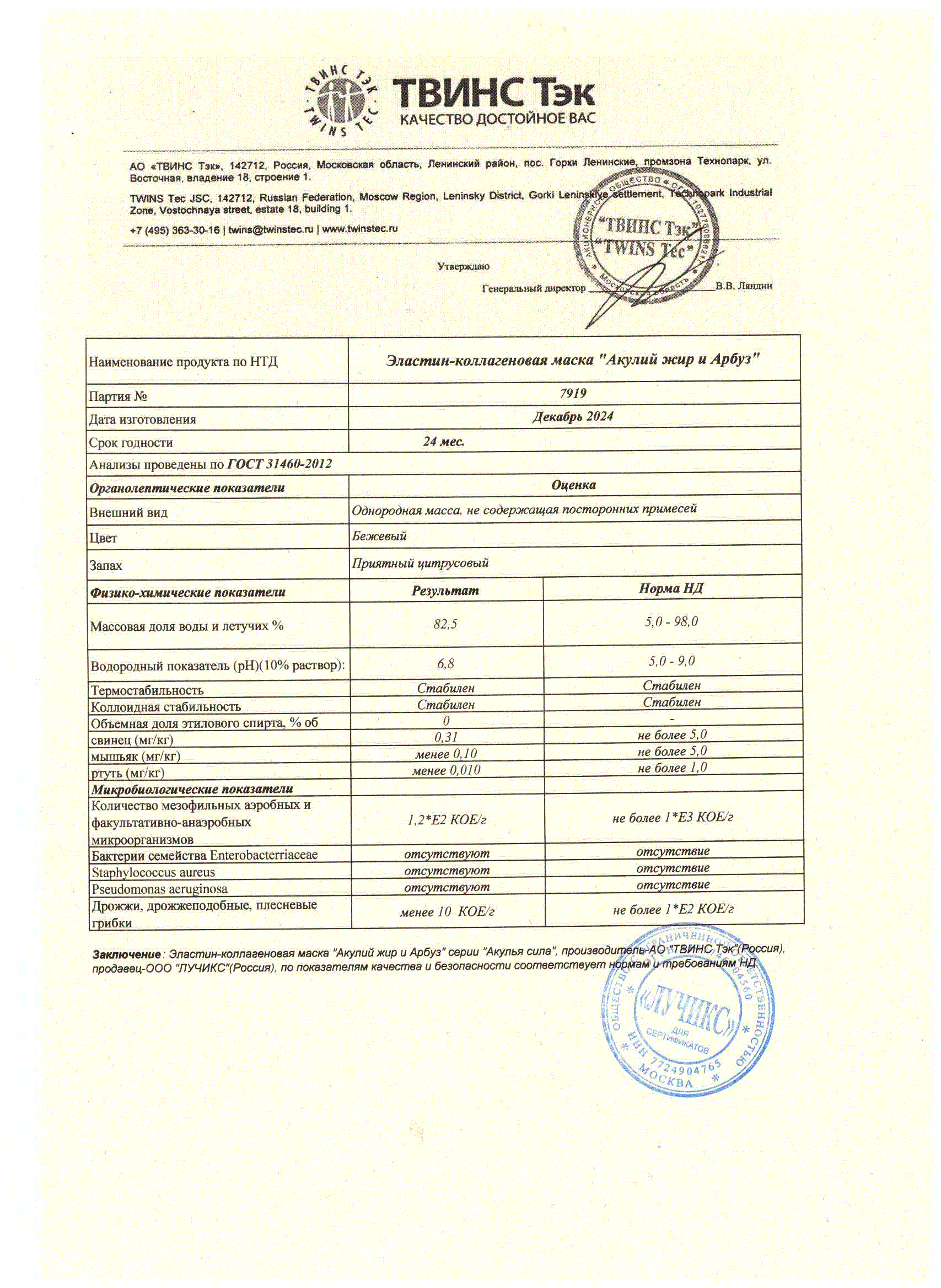 Паспорт №122024